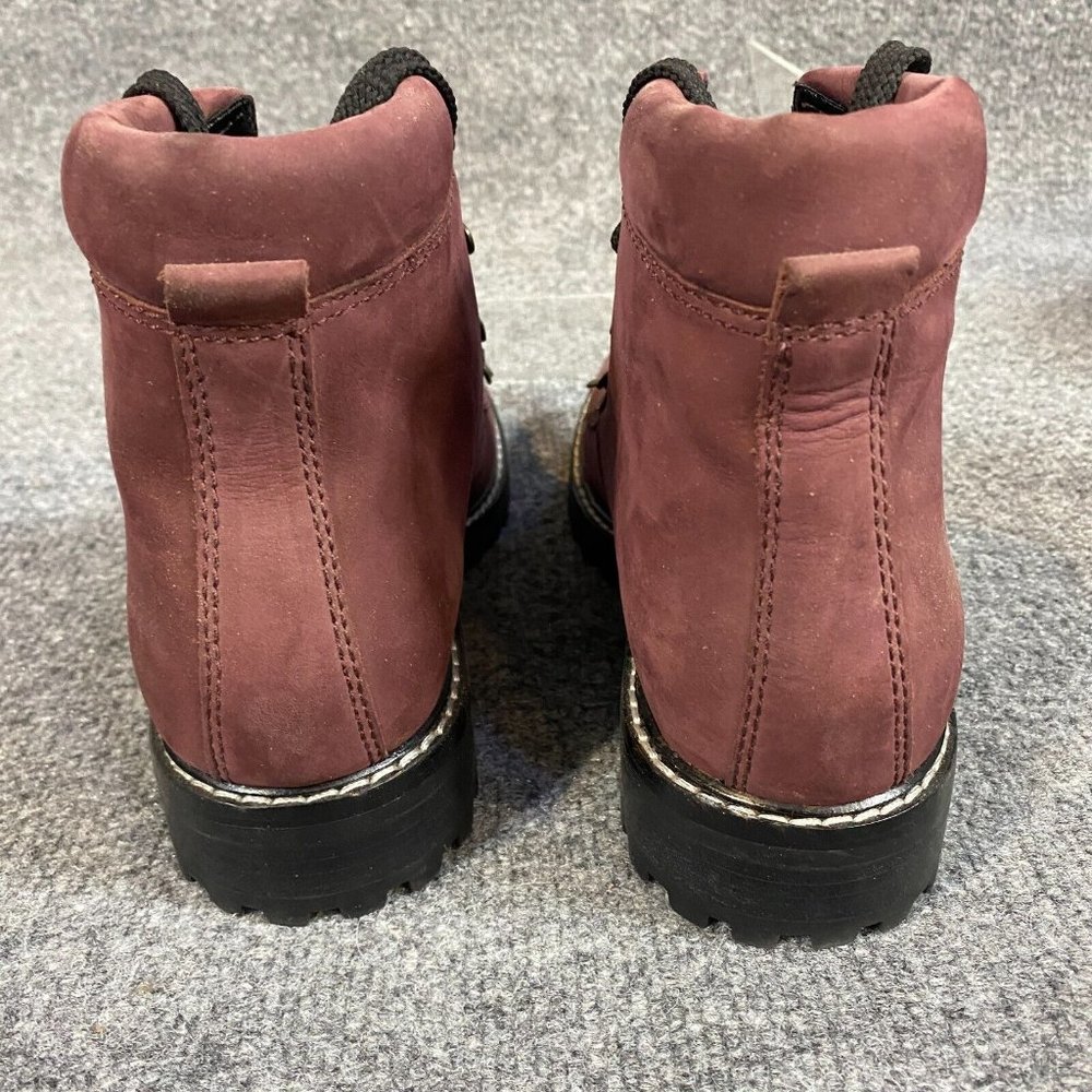 MARC By MARC JACOBS Womens Boots 9 / 40 Red Suede Speed Lace Hikers NEW - Picture 4 of 9